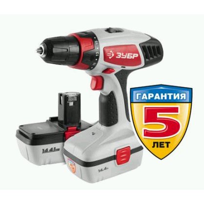Дрель-шуруповерт Зубр ЗДА-14.4-2 КИН
